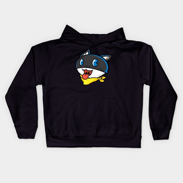 Morgana Kids Hoodie by a cat cooking